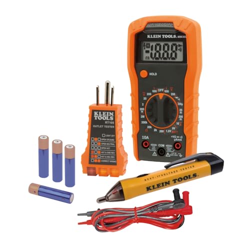Klein Tools 69149P Electrical Test Kit with Digital Multimeter, Non-Contact Voltage Tester...