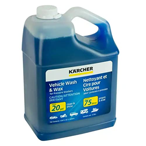 Karcher Pressure Washer Car Wash & Wax Cleaning Soap Concentrate – 1 Gallon