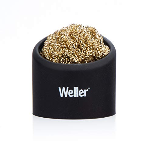 Weller WLACCBSH-02 Soldering Brass Sponge Tip Cleaner with Silicone Holder