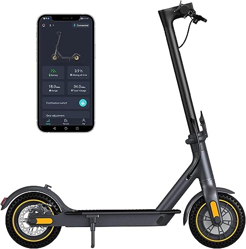 Electric Scooter 10' Solid Tires 600W Peak Motor Up to 20Miles Range and 19Mph Speed for...