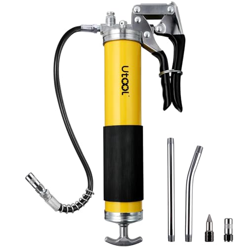 UTOOL Grease Gun, 8000 PSI Heavy Duty Pistol Grip Grease Gun Kit with 14 oz Load, 18 Inch...