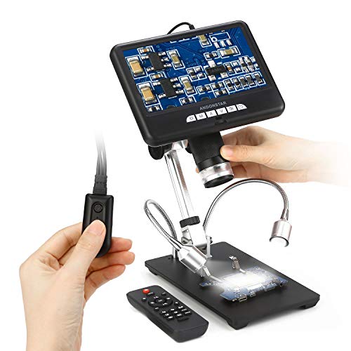 Andonstar Digital Microscope AD207 with 7 inch LCD Display USB Electronic Microscope...*