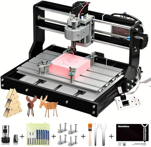Genmitsu CNC 3018-PRO Router Kit GRBL Control 3 Axis Plastic Acrylic PCB PVC Wood Carving...*