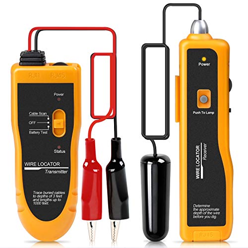 KOLSOL F02 Underground Cable Locator, Wire Tracer with Earphone, Cable Tester for Dog...*