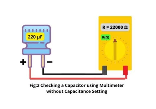 Checking a Capacitor using Multimeter without Capacitance Setting