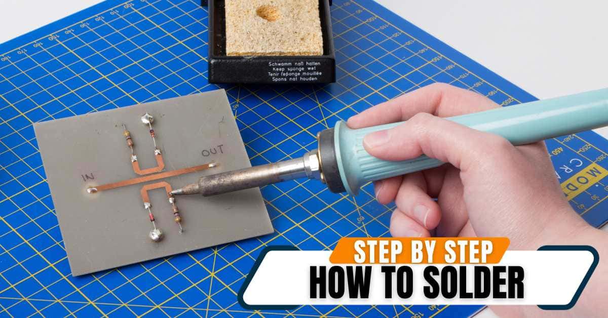 How to solder a circuit board with a soldering iron